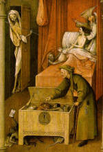 Death and the miser by Hieronymus Bosch 1490