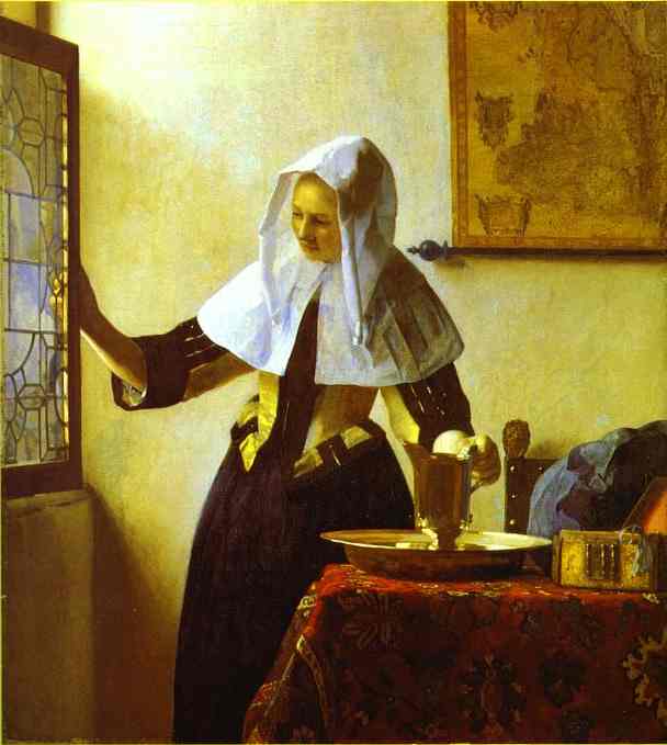 Jan Vermeer. Woman with a Water Jug. c.1664-1665