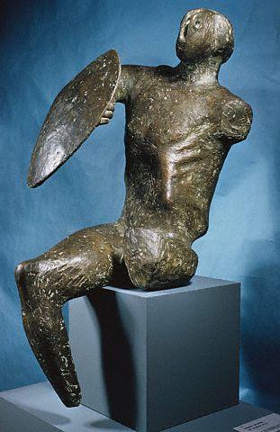 Warrior with Shield by Henry Moore 1953-1954