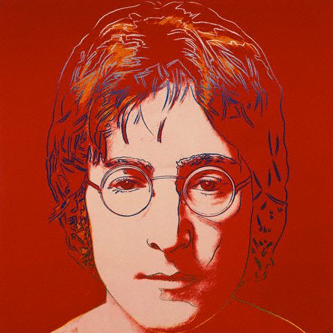 John Lennon by Andy Warhol . 1985